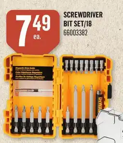 Canac Screwdriver Bit Set/18 offer