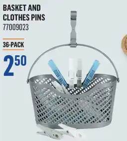 Canac Basket and Clothes Pins offer