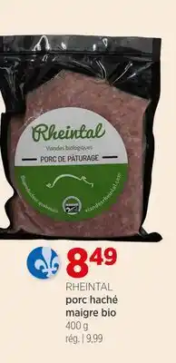 Avril Porc haché maigre bio offer