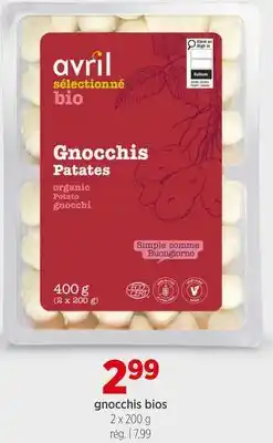 Avril gnocchis bios offer
