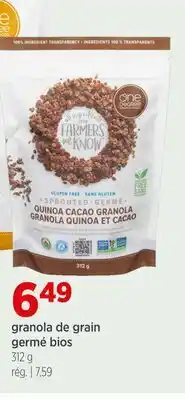 Avril granola de grain germé bios offer