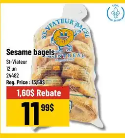 Mayrand Sesame Bagels x12 St-Viateur Quebec offer