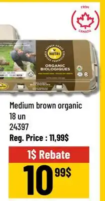 Mayrand Medium Brown Organic Egg Nutri-Oeuf 18 un Canada offer