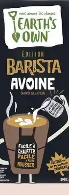 Avril Boissons barista avoine ou amande offer