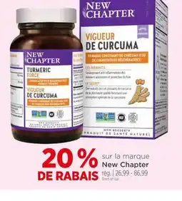 Avril Sur la marque New Chapter offer