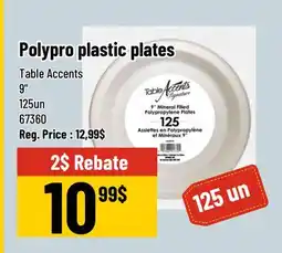 Mayrand Polypro Plastic Plate 9 125un Table Accents offer