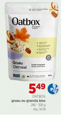 Avril Gruau ou granola bios offer