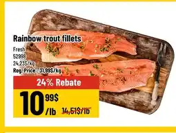 Mayrand Rainbow trout fillets offer