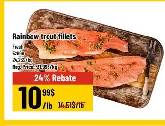 Mayrand Rainbow trout fillets offer