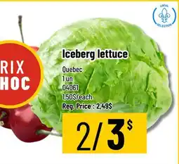 Mayrand Iceberg Lettuce Quebec offer