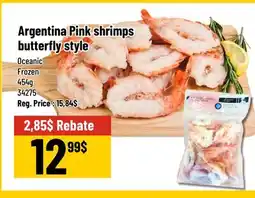 Mayrand Raw Shrimps Argentine Butterfly Style 454g Oceanic offer
