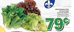 L'Intermarché LAITUE ROMAINE, FRISÉ VERTE OU ROUGE | ROMAINE OR RED OR GREEN FRISÉ LETTUCE offer