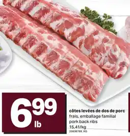 L'Intermarché CÔTES LEVÉES DE DOS DE PORC FRAIS | PORK BACK RIBS offer