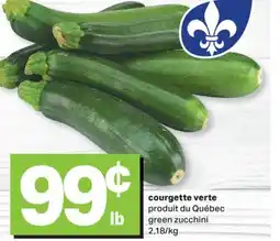 L'Intermarché COURGETTE VERTE | GREEN ZUCCHINI offer