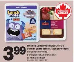L'Intermarché TROUSSE LUNCHMATE KIT 90/105 G OU OU MINI CHARCUTERIE 75 G | LUNCHMATE KIT OR MINI DELI MEAT offer