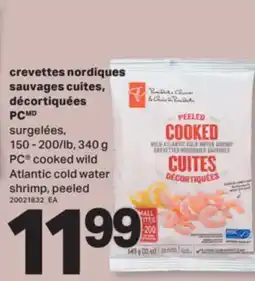 L'Intermarché CREVETTES NORDIQUES SAUVAGES CUITES, DÉCORTIQUÉES | COOKED WILD ATLANTIC COLD WATER SHRIMP, PEELED offer