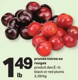 L'Intermarché PRUNES NOIRES OU ROUGES | BLACK OR RED PLUMS offer