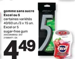 L'Intermarché GOMME SANS SUCRE | SUGAR-FREE GUM, 40/60 UN./3 X 15 UN offer
