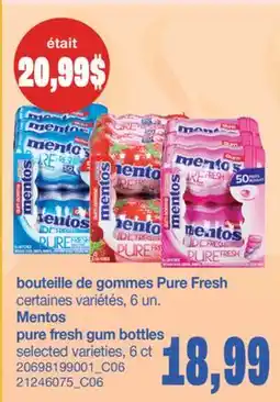 Wholesale Club BOUTEILLE DE GOMMES PURE FRESH, 6 un offer