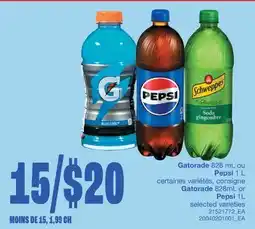 Wholesale Club GATORADE, 828ML OU PEPSI, 1L offer