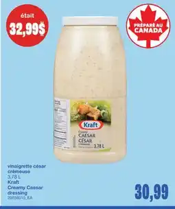 Wholesale Club VINAIGRETTE CÉSAR CRÉMEUSE, 3,78 L offer