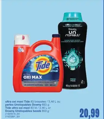 Wholesale Club ULTRA OXI MAXI 83 BRASSÉES / 3,46 L OU PERLES UNSTOPABLES, 853 G offer