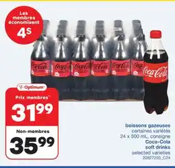 Wholesale Club BOISSONS GAZEUSES, 24 x 500 mL offer