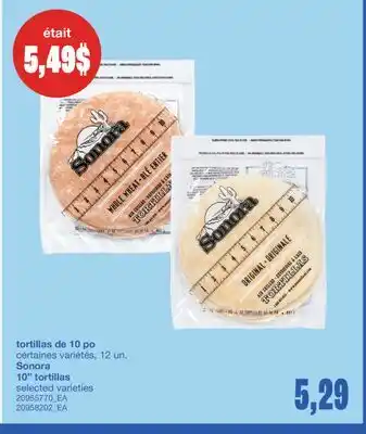 Wholesale Club TORTILLAS DE 10PO offer