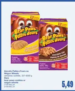 Wholesale Club BISCUITS PATTES D'OURS OU, 337-6300 G offer