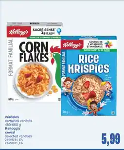Wholesale Club CÉRÉALES, 480-650 g offer