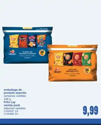 Wholesale Club EMBALLAGE DE PRODUITS ASSORTIS, 448 g offer