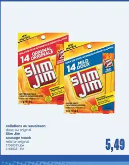 Wholesale Club COLLATIONS AU SAUCISSON DOUX OU ORIGINAL offer