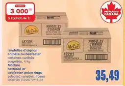 Wholesale Club RONDELLES D'OIGNON EN PÂTE OU BEEFEATER offer
