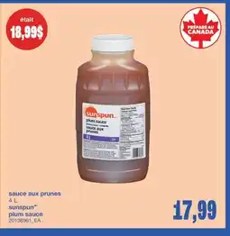 Wholesale Club SAUCE AUX PRUNES, 4 L offer