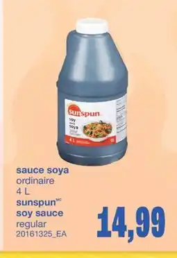 Wholesale Club SAUCE SOYA, 4L offer