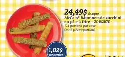 Wholesale Club BÂTONNETS DE ZUCCHINI EN PÂTE À FRIRE offer