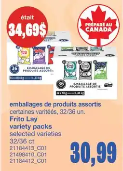Wholesale Club EMBALLAGES DE PRODUITS ASSORTIS, 32/36 un offer