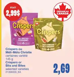 Wholesale Club CRISPERS OU MÉLI-MÉLO CHRISTIE, 145 g offer