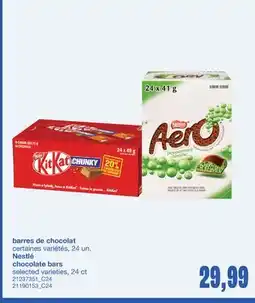 Wholesale Club BARRES DE CHOCOLAT, 24 un offer