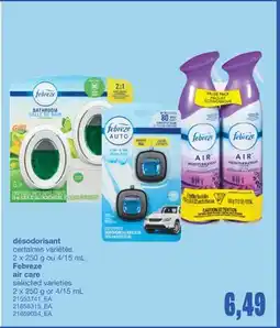 Wholesale Club DÉSODORISANT, 2 X 250 G OU 4/15 ML offer