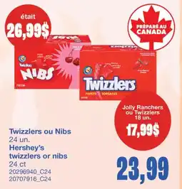 Wholesale Club TWIZZLERS OU NIBS, 24 UN offer