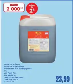 Wholesale Club SAUCE DE SOJA OU SAUCE DE SOJA FONCÉE AROMATISÉE AUX CHAMPIGNONS, 8 L offer