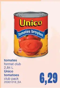 Wholesale Club TOMATES, 2,84L offer