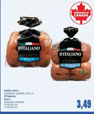 Wholesale Club PETITS PAINS, 6/8un offer
