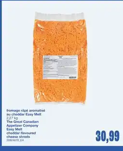 Wholesale Club FROMAGE RÂPÉ AROMATISÉ AU CHEDDAR EASY MELT, 2,27 kg offer