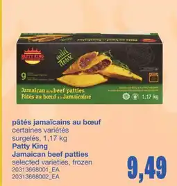Wholesale Club PÂTÉS JAMAÏCAINS AU BŒUF, 1,17 KG offer