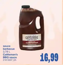 Wholesale Club SAUCE BARBECUE, 3,78 L offer