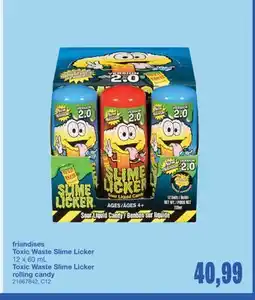 Wholesale Club FRIANDISES Toxic Waste Slime Licker, 12 x 60 mL offer