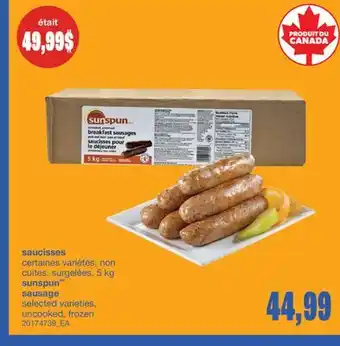 Wholesale Club SAUCISSES, NON CUITES offer