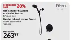 Home Hardware Rancho tub and shower faucet offer
